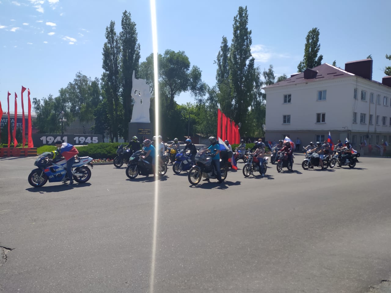 Мотопробег в честь Дня России в Усманском районе